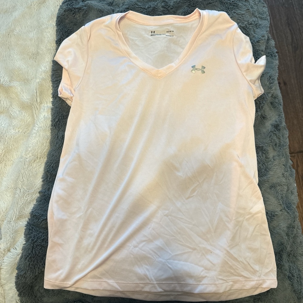 LG Women's Light Pink V-Neck Tee